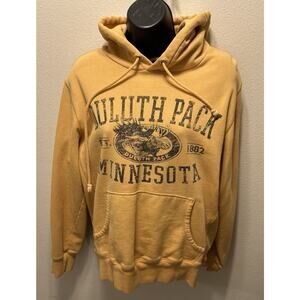 Duluth Pack Company Women’s Yellow Hoodie‎ Size Small. Has Small Beach Stain.